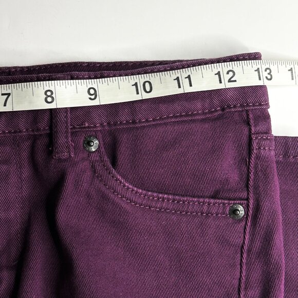 Levis Women's Junior 14 Regular 710 Super Skinny Distressed Purple Jeans - Picture 10 of 14